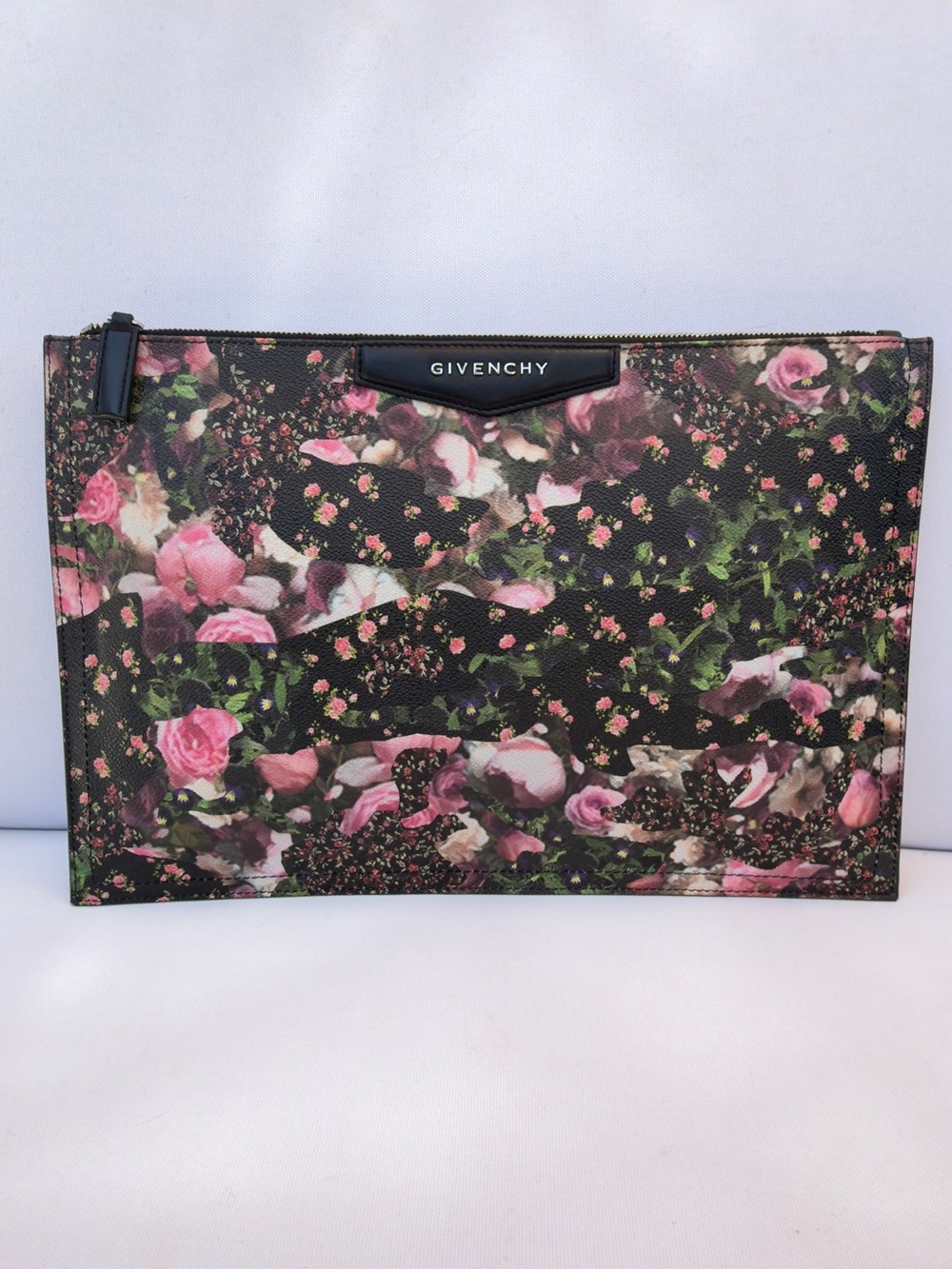 GIVENCHY Antigona Large Zip Pouch Clutch Babys Breath Floral Camo Riccardo Tisci - Picture 3 of 15